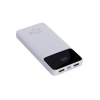 Carregador Portátil ELG PB102WH 10.200mAh 22,5W Display Digital USB-C 2xUSB-A Branco