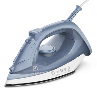 Ferro de Passar a Vapor e Seco Electrolux Base Antiaderente ESI10 Azul 220V